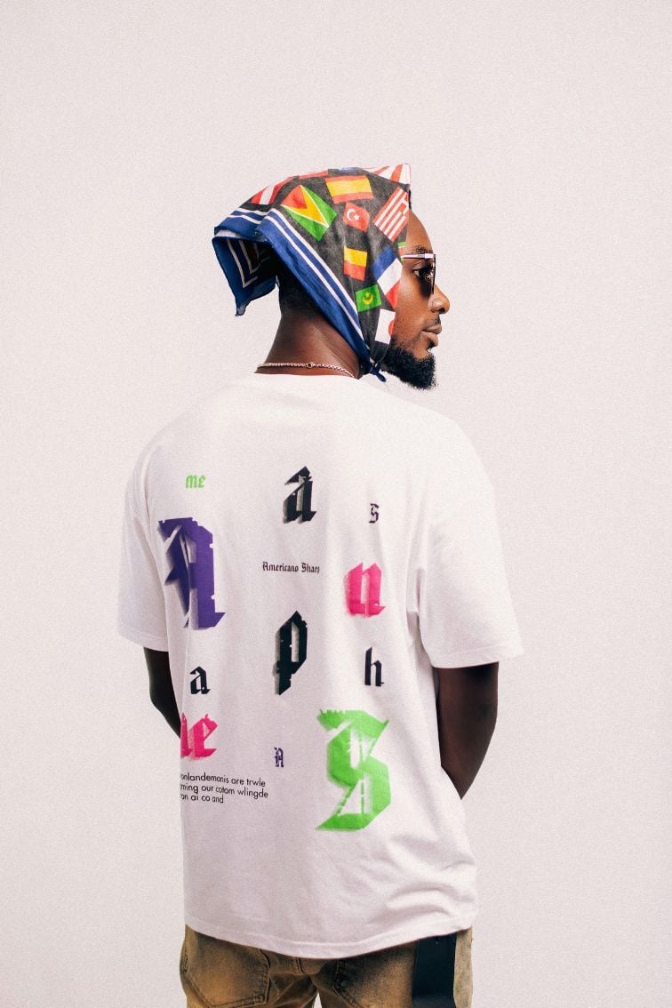 Man posing with uniquely designed t-shirt