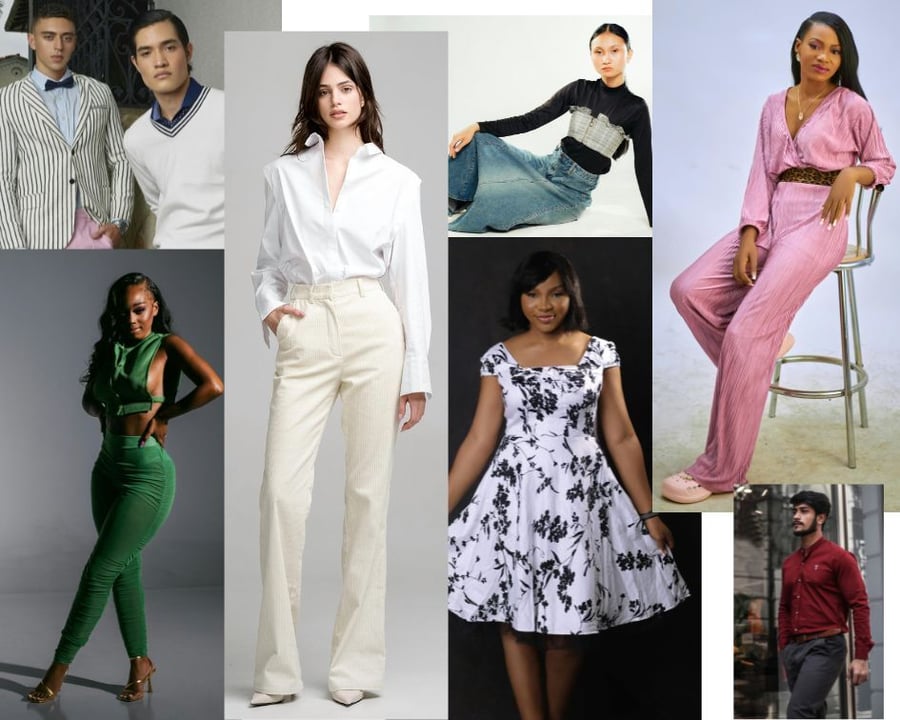 Various unique outfits